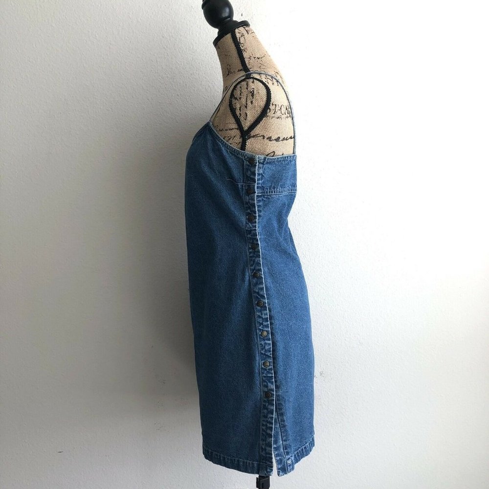 Vintage Tommy Hilfiger Denim Dress Side Snaps - Picture 9 of 10
